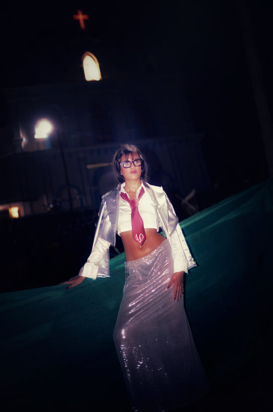 COUNTDOWN WRAP-AROUND SKIRT