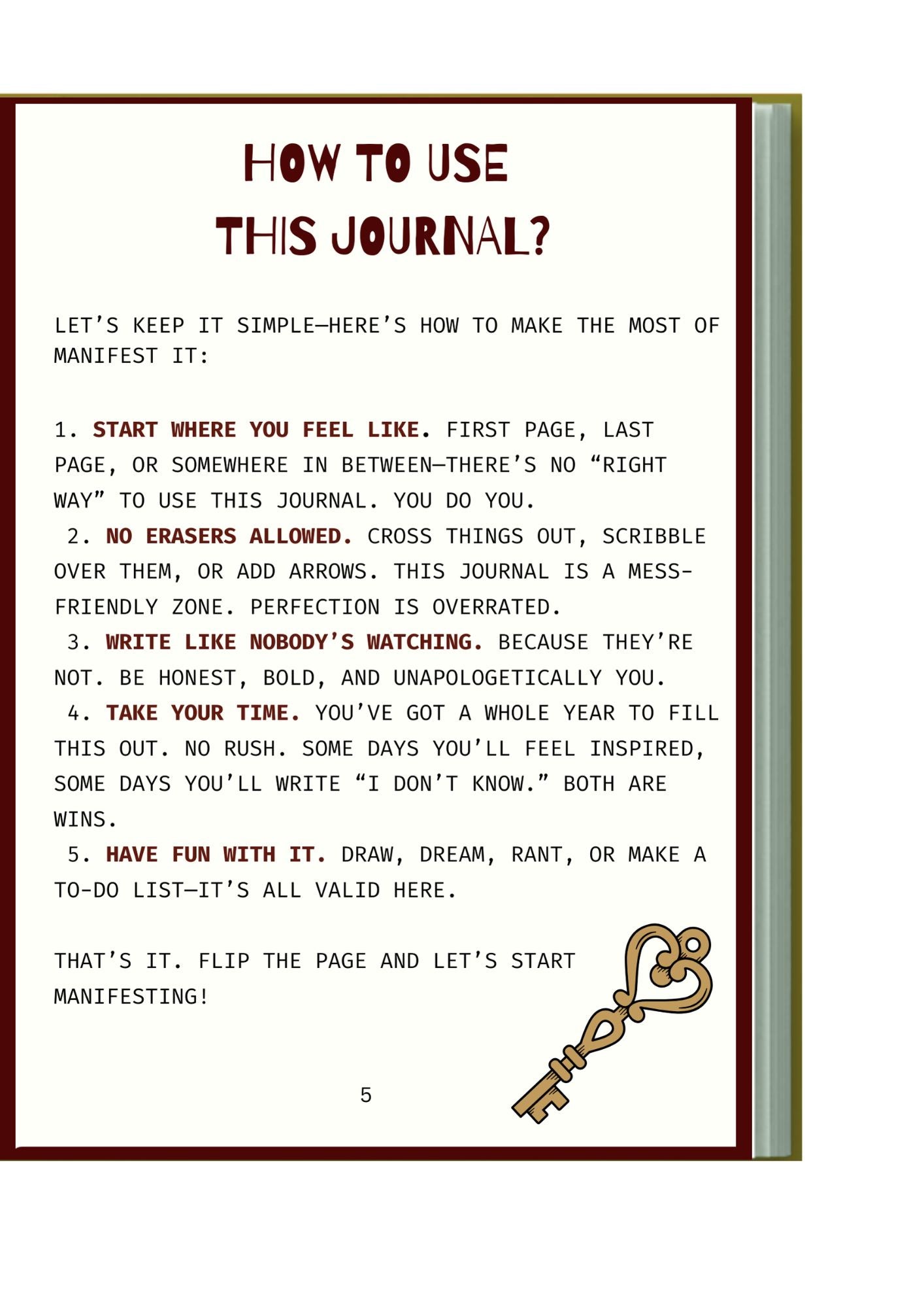 MANIFESTATION JOURNAL