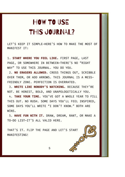 MANIFESTATION JOURNAL