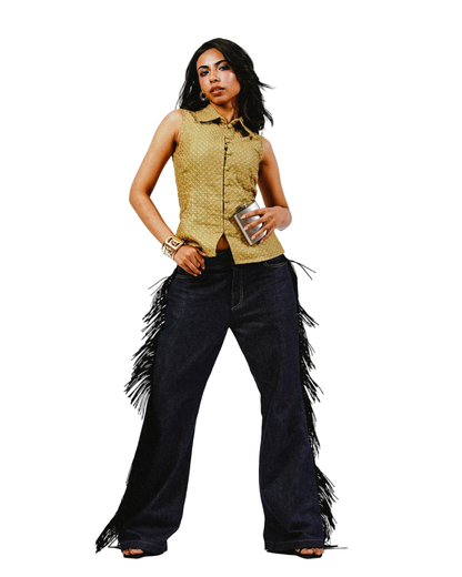 FRINGE WITH BENEFIT PANTS