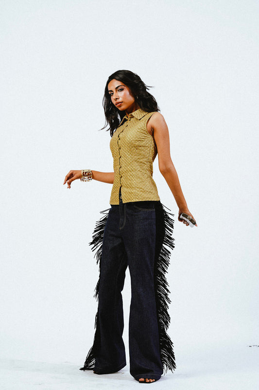 FRINGE WITH BENEFIT PANTS