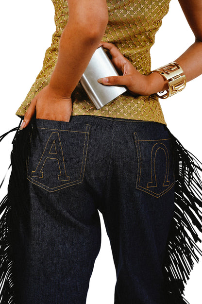 FRINGE WITH BENEFIT PANTS